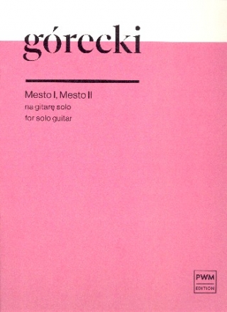 Mesto 1  and  Mesto 2 for guitar