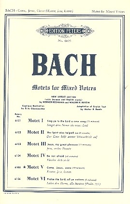 Komm Jesu, komm for mixed chorus a cappella Score