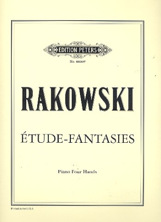 tude-Fantasies for piano 4 hands Score