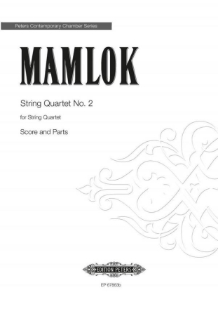 Mamlok, Ursula String Quartet No. 2  Partitur und Stimmen