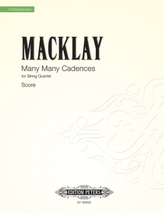 Many Many Cadences for string quartet score