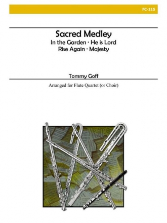 Sacred Medley for flute quartet (or choir) score and parts
