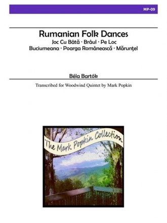Rumanian Folk Dances for flute (and piccolo), oboe, clarinet, horn (F) and bassoon score and parts