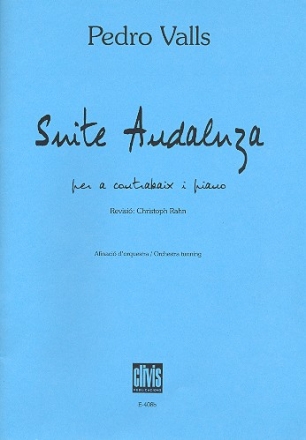 Suite Andaluza for double bass in orchestra tuning and piano