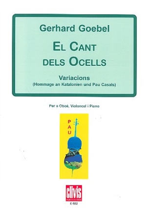 El cant dels Ocells fr Oboe, Violoncello und Klavier Stimmen