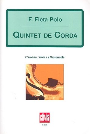 Quintett fr 2 Violinen, Viola und Violoncello Partitur