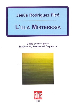 L'Illa misteriosa fr Altsaxophon, Percussion und Orchester Partitur