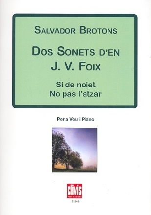 2 Sonets de J.V. Foix per a veu i piano