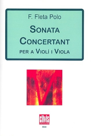 Sonata concertant for violin and viola score