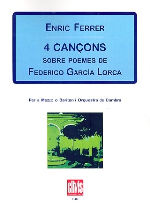 4 Cancons for mezzo soprano (bariton) and chamber orchestra score