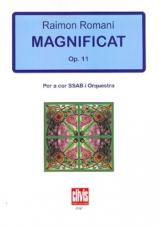 Magnificat op.11 for mixed chorus and orchestra score
