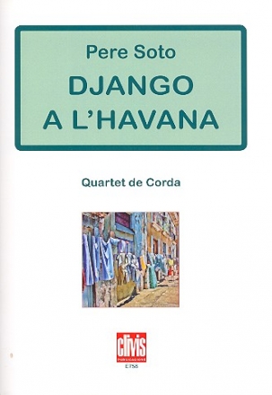 Django a l'Havana for string quartet score and parts