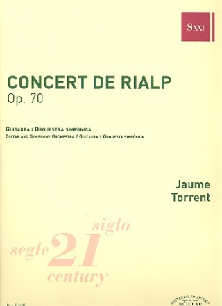 Concert de Rialp op.70 for guitar and orchestra score