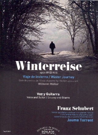 Winterreise para voz y guitarra partitura y voz (dt)