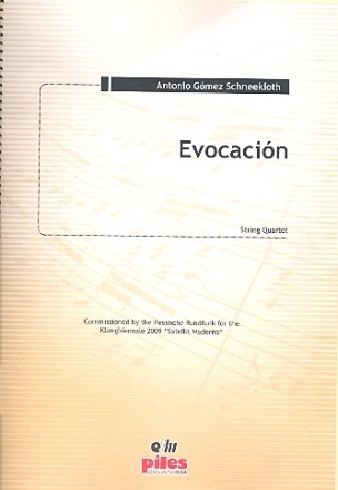 Evocación für Streichquartett Partitur und Stimmen