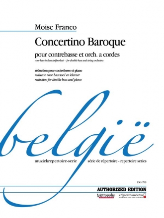 Franco, Moise Concertino Baroque (Partituur) Cb/Orchestra