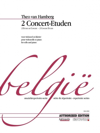 Van Hamberg, Theo 2 Concert-Etuden, Op.3 Vc/Piano
