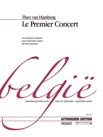 Van Hamberg, Theo Le 1er Concert du Jeune Violoncelliste, Op.5 Vc/Piano