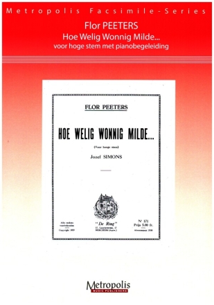 Hoe Welig Wonnig Milde... for voice and piano