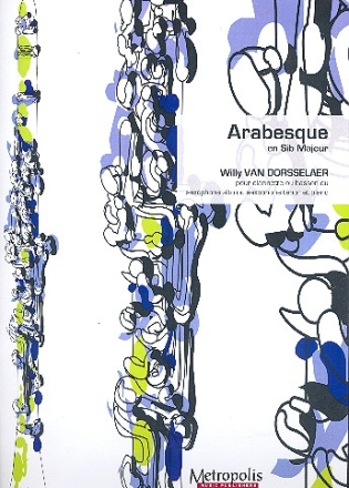 Arabesque Sib majeur op.57 pour clarinette (basson, saxophone) et piano