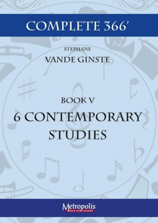 Vande Ginste, Stephane, Complete 366' - Book 5: 6 Contemporary Etudes Piano Solo