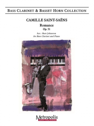 Saint-Saens, Camille, Romance, Op. 51 Bass Clarinet and Piano