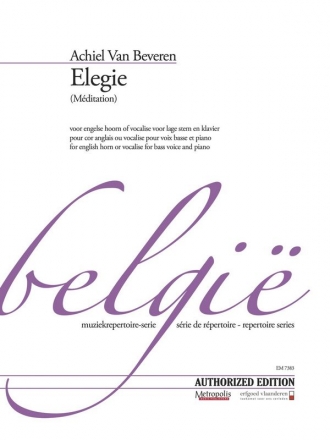 Van Beveren, Achiel, Elegie English Horn and Piano