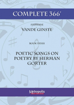 Vande Ginste, Stephane, Complete 366' Book XXXIII Poetic Songs - Poetr Piano Solo