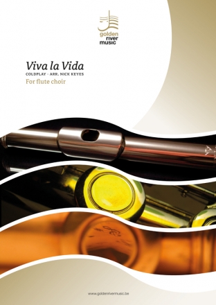 Viva la Vida for flute choir score and parts
