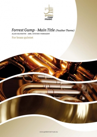 Forrest Gump - Main Title (Feather Theme) for brass quintet score and parts