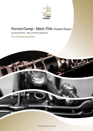 Forrest Gump - Main Title (Feather Theme) for 4 clarinets score and parts