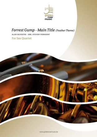 Forrest Gump - Main Title (Feather Theme) for 4 saxophones score and parts