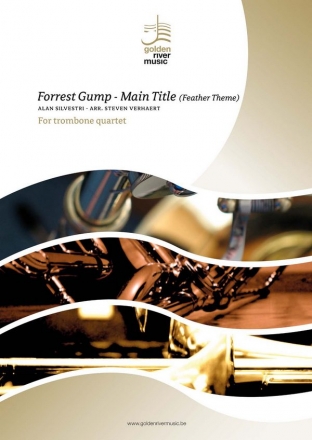 Forrest Gump - Main Title (Feather Theme) for 4 trombones score and parts