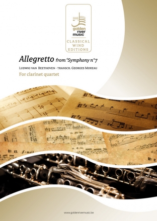 Allegretto from 'Symphony 7'/L.V. Beethoven clarinet quartet