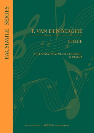 Van den Berghe, Fr. Elgie Asax/Pno (Saxophone Repertoire)