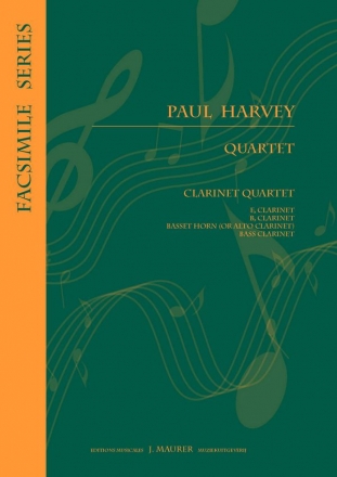Harvey, Paul Quartet 4Cl (Clarinet Ensemble)