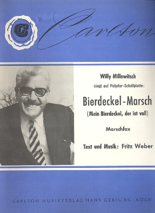 Bierdeckel-Marsch: Einzelausgabe Gesang und Klavier