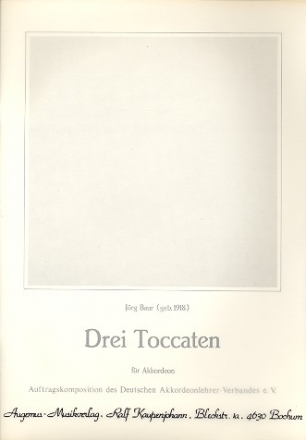 3 Toccaten fr Akkordeon