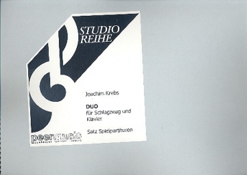 Duo fr Schlagzeug und Klavier 2 Spielpartituren