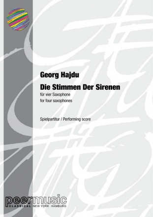 Die Stimmen der Sirenen fr 4 Saxophone Spielpartitur