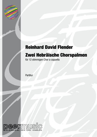 2 hebrische Chorspalmen fr 12 stimmigen Chor a cappella Partitur