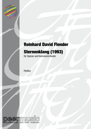 Sternenklang (1993) fr Mezzo-Sopran und Kammerorchester Partitur