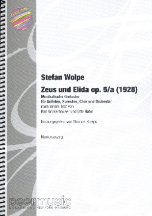 Zeus und Elida  Klavierauszug