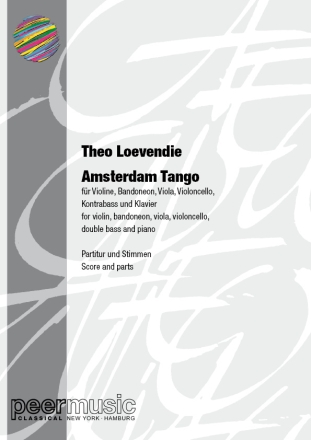 Amsterdam Tango fr Violine, Bandoneon, Viola, Violoncello, Kontrabass und Piano Partitur und Stimmen