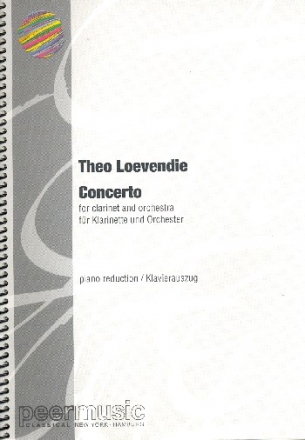 Concerto for clarinet and orchestra piano reduction and solo part