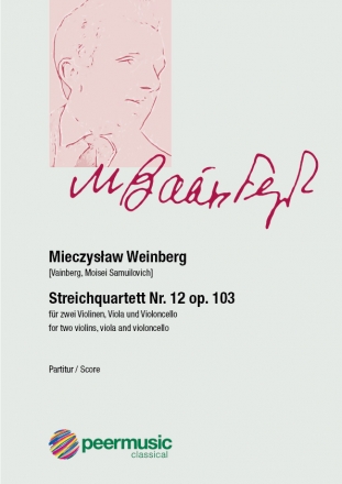 Streichquartett Nr.12 op.103  Partitur