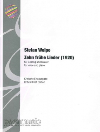 Zehn frhe Lieder (1920) fr Gesang und Klavier