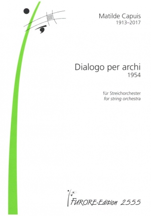 Dialogo per archi fr Streichorchester Partitur