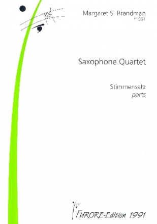 Saxophone Quartet fr 4 Saxophone (SATBar) Stimmen