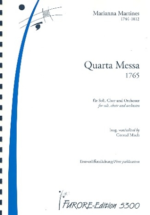 Quarta Messa fr Soli, gem Chor und Orchester Partitur